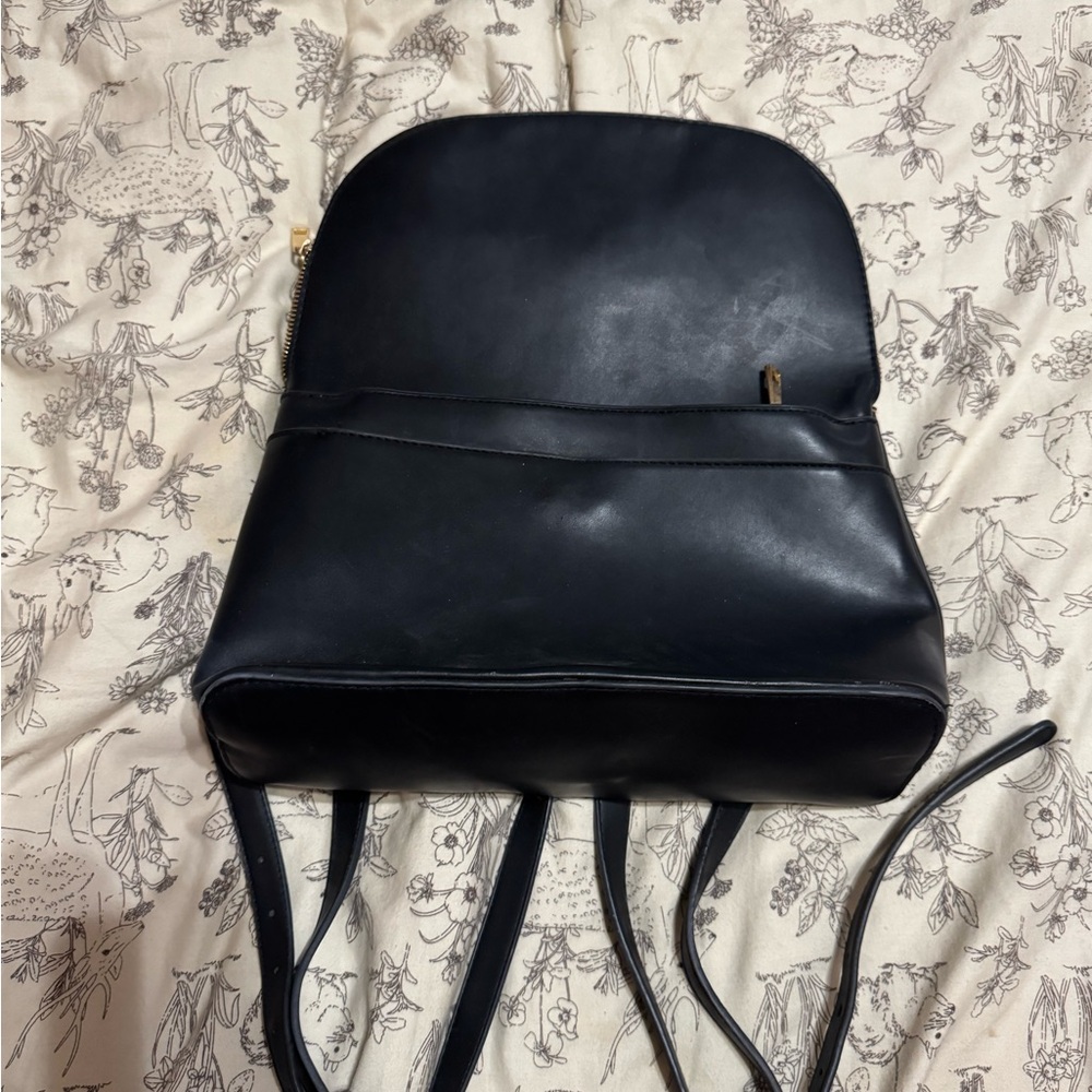 Target Black Pleather Backpack